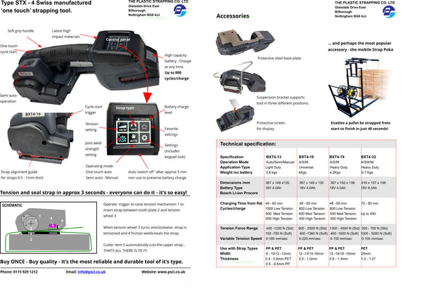 Battery Powered Strapping Tools BXT4